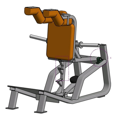 Projeto Para Fábricar Hack Squat Nautilus Importado