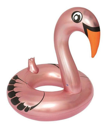 Boia Gigante Cisne Perolado Rosa Com Abertura