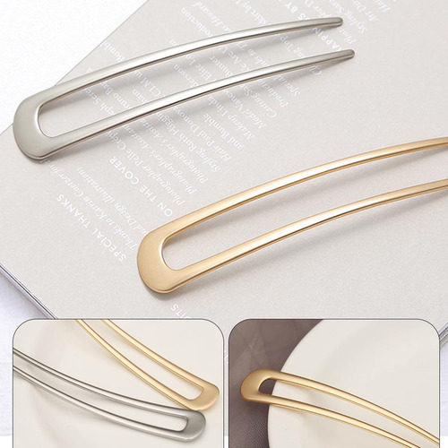 2 Piezas Horquillas Para Cabello Forma U Pinza Para Cabello