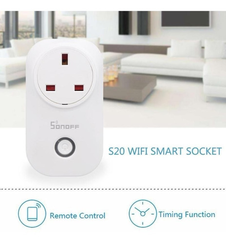 Smart Enchufe Sonoff S20 Casa Inteligente Wifi Socket Contro