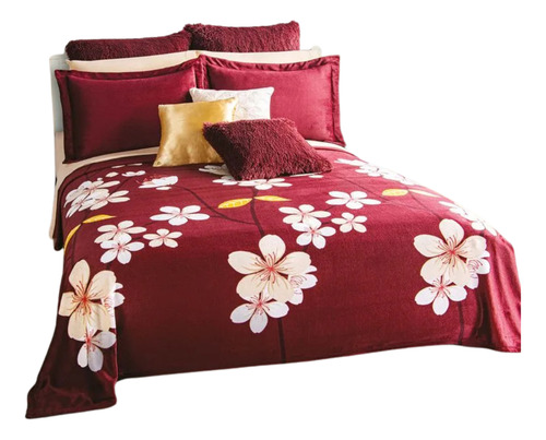 Cobertor Ligero Concord Dulce Ind/mat Ultrasuave Color Vino