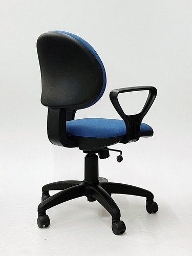 Silla de escritorio de Outlet Arcadia ergonómica azul con tapizado de marathon