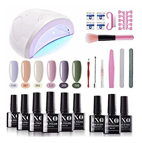 Kit De Inicio De Esmalte De Uñas De Gel Ixo Juego De Esmalt