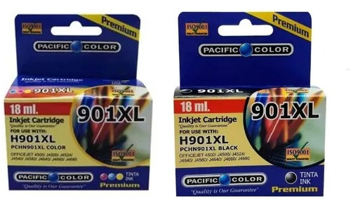 Pack Tintas 901 Xl Negro-color Alternativas Pacific Color