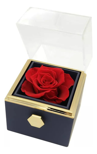 Caja Para Anillos De Compromiso Spinning Floral Proposal