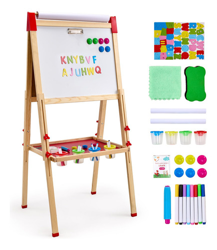 Art Easel Vevor Para Niños 3 En 1 De Madera De Doble Cara Co