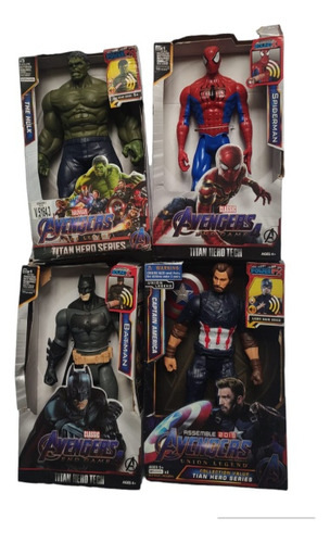 Muñecos Superhéroes Avengers Dc Batman Capitan Hulk Spiderma