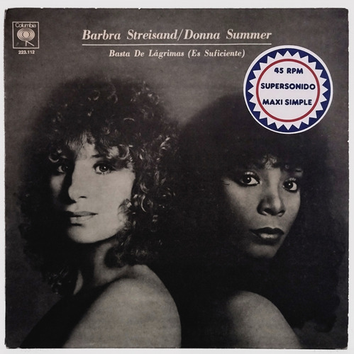 Barbra Streisand Donna Summer - No Mas Lagrimas Vinilo Maxi