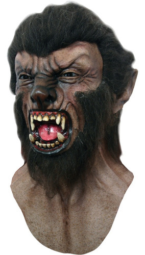 Máscara Hombre Lobo Wolfman Halloween 26853 Color Café