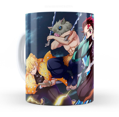 Imagem 3 de 3 de Caneca De Ceramica Kimetsu No Yaiba 325 Ml