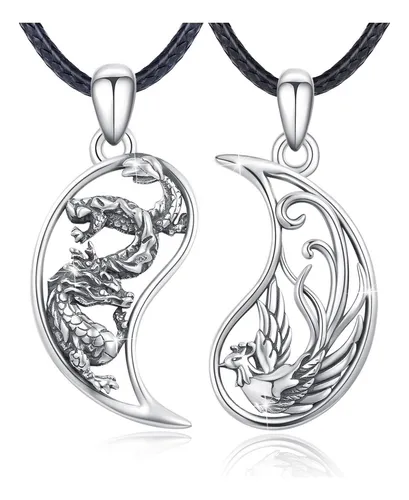 comprar Ohayoo Collar A Juego Con Dragón Y Fénix Para Parejas Con De