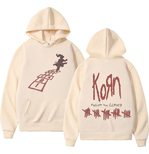 Bn Sudadera Con Capucha Korn, Clásica, Estilo Rock Band, Est