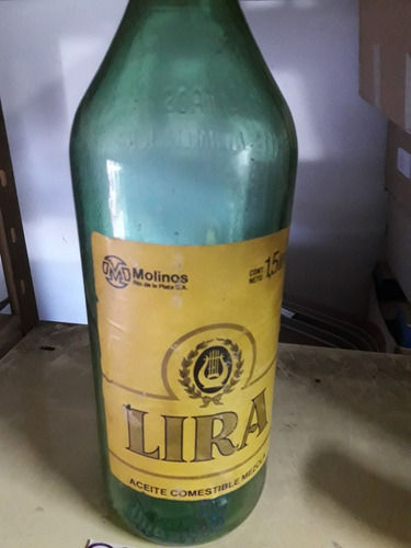 Antigua Botella De Aceite Lira