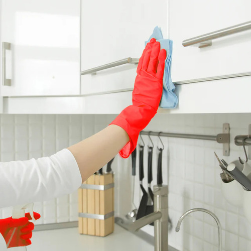 Guantes Clásicos Rojos Vantex No. # 9 Uso Domestico 20 Pares