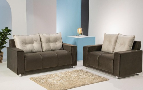 Imagen 2 de 4 de Juego De Living Sillones En Tela 3+2 Cuerpos Comedor