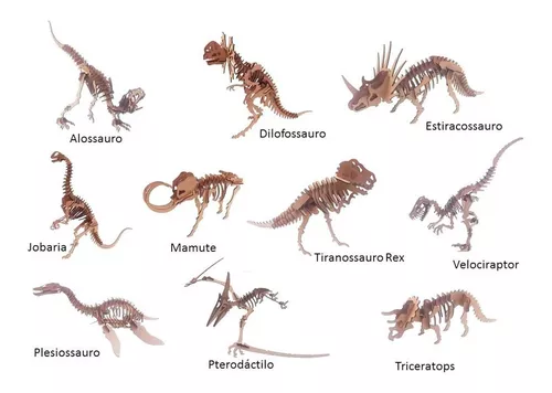 Tudo Dez  A maior loja de preço único do Brasil - Didáticos e Jogos - T-REX  QUEBRA-CABEÇA 3D