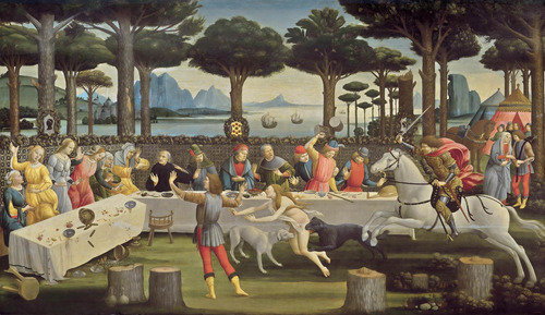 Cuadro 30x60cm Botticelli Arte Pintura Renacimiento