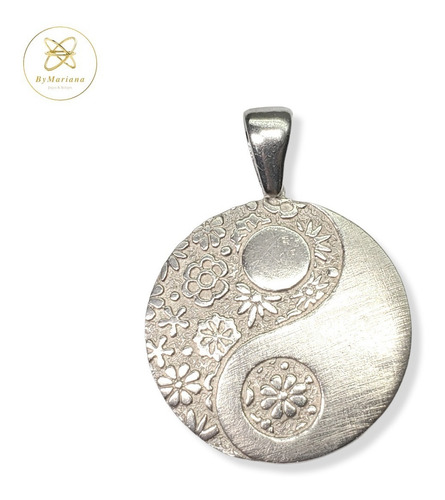 Imagen 1 de 4 de Dije Plata Yin Y Yang