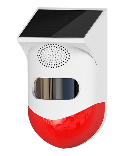 Detector O Sensor De Presencia Con Alarma, Solar Exteriores