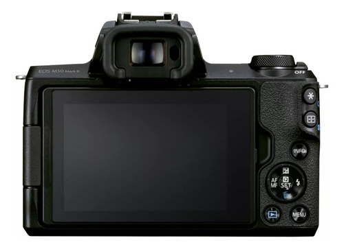 Imagen 5 de 7 de Canon EOS Kit M50 Mark II + lente 15-45mm 3.5-6.3 IS STM + lente 55-200mm sin espejo color negro