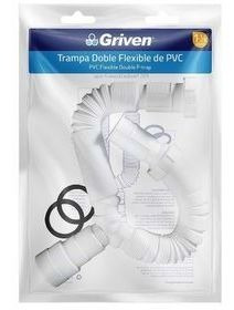 Trampa Doble Flexible De Pvc 1-1/2  Griven Mayor Y Detal 