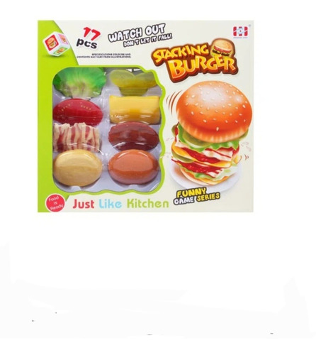 Juguete Fábrica De Hamburguesas Comida Rápida 