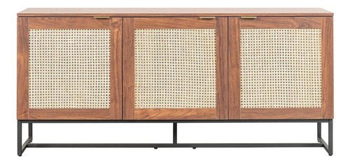 Credenza Recibidor Mundo In Akumal Mesa Bufetera 120x33 Cm Color Nogal