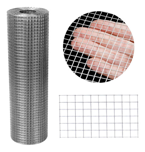 Rollo De Malla De Alambre Galvanizado De 4 Pulgadas X 2...