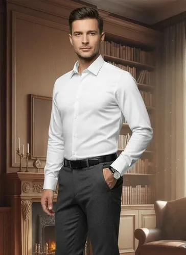 All Free Camisa Social Masculina Slim Fit Premium Manga Longa C Lycra