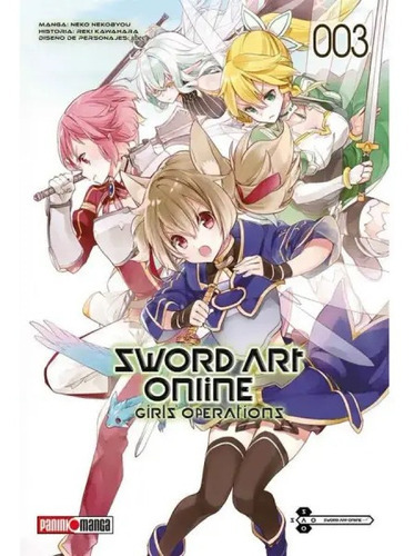 Sword Art Online Girls Operation, De Reki Kawahara. Serie Sword Art Online Girls Operation, Vol. 3. Editorial Panini, Tapa Blanda En Español, 2019