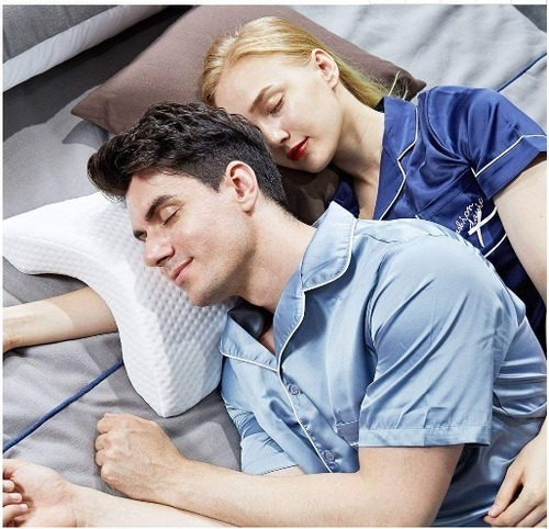 Almohada Memory Brazo Ortopedica Cojin Curvo Cuello Cervical
