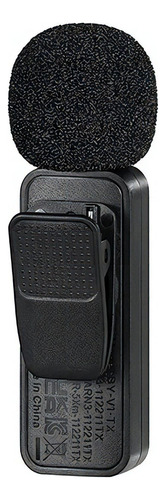 Microfone sem fio duplo compacto Boya by-V20 USB-c cor preta
