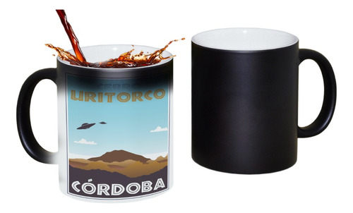 Taza De Cerámica Mágica Cerro Uritorco Córdoba