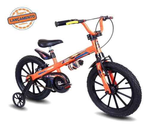 Bicicleta Bike Masculina Infantil Extreme Aro 16 Nathor +5a