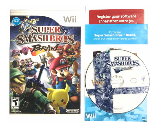 Super Smash Bros Brawl - Juego Original De Nintendo Wii Ntsc