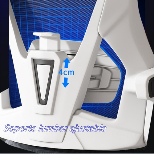 Silla de escritorio Weyon 6-OC818 ergonómica color negro/blanco