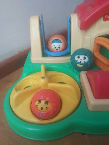 Isla De Juegos Y 3 Personajes Bolitas Fisher Price (Usado)
