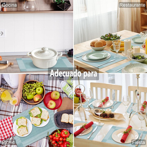 Manteles Individuales Para Mesa, Manteles Individuales 6pcs