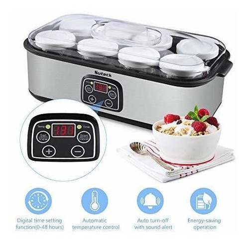 Máquina Automática Para Hacer Yogur Digital Con 8