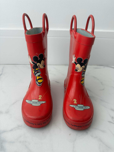 Botas Lluvia Mickey Unisex Nro 9 Us