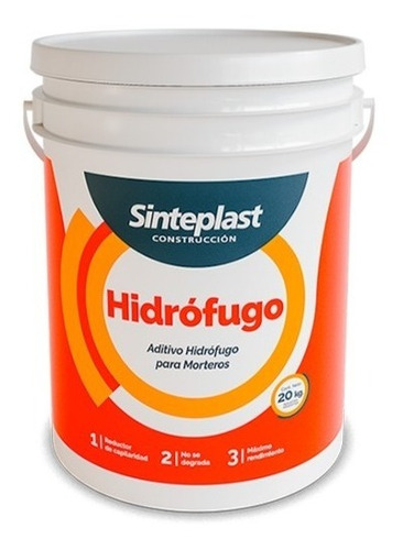 Hidrofugo Sinteplast | Aditivo Hidrofugo Para Morteros 20kg