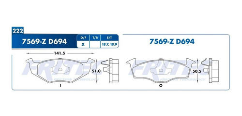 Balatas Delanteras Jetta A3 1996 Cerámica