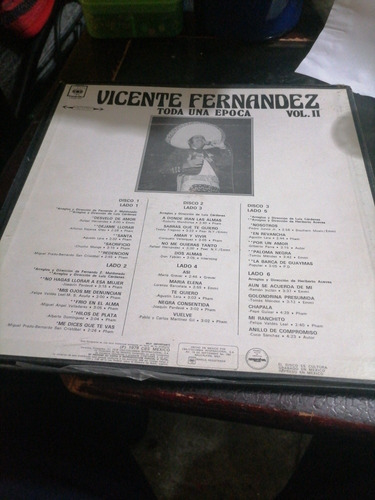 Disco De Vinil Vicente Fernández 