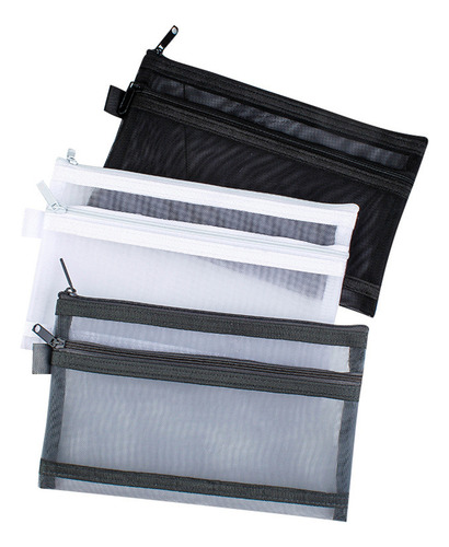 Bolsa Doble Para Bolígrafos U Brief, Malla Transparente, Exa