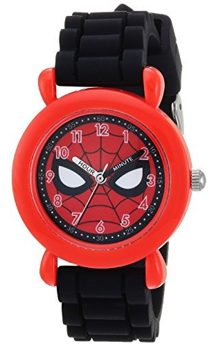 Marvel Boy Spiderman Cuarzo De Plastico Y Reloj Casual Color