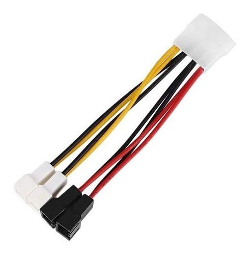 Cable Adaptador De Ventiladores Pc Cpu Molex 4 Pines 1 A 4