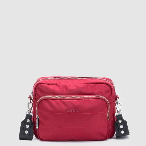 Bolsa Crossbody Bubba Bags Mini Purse Victoria Unisex Merlot Lisa Metalicos Negra