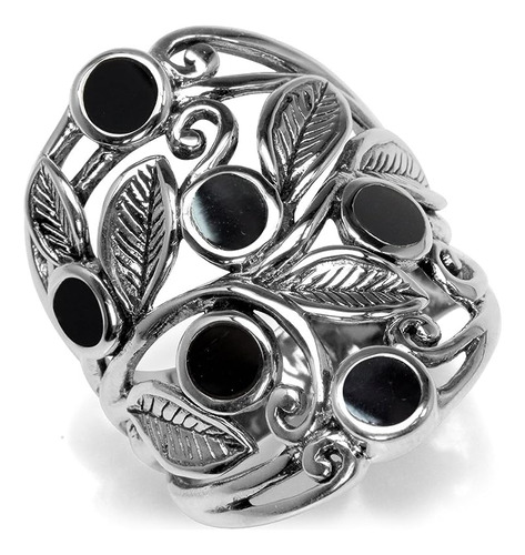 Or Created Stones 925 Silver Filigree Right Hand Jewelry Wom