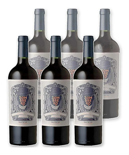 Vino Sombrero Malbec 750ml Caja X6