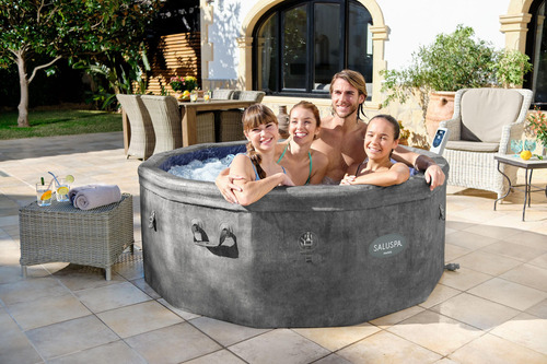Saluspa Carrara Thermacore Ultra Bestway 6002h Color Gris Oscuro